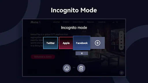 Zrzuty ekranu Open Browser - TV Web Browser
