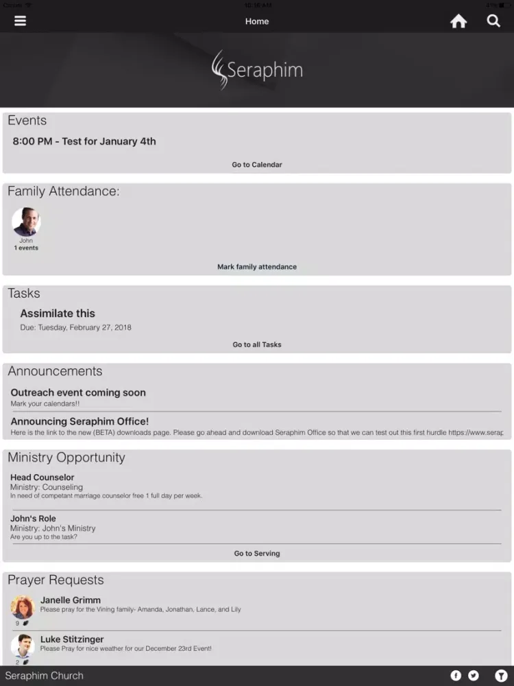 Hope Gilbertsville App iPad  سکرین شاٹس