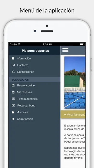 Capturas de tela do Piélagos deportes