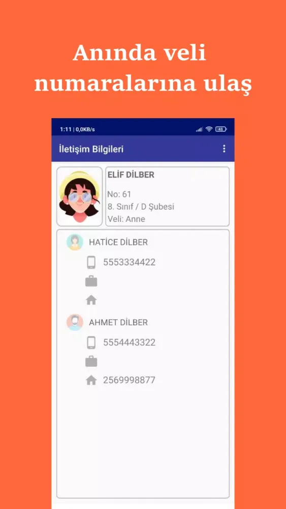 E-Okul Veli Ara Ekran Görüntüleri