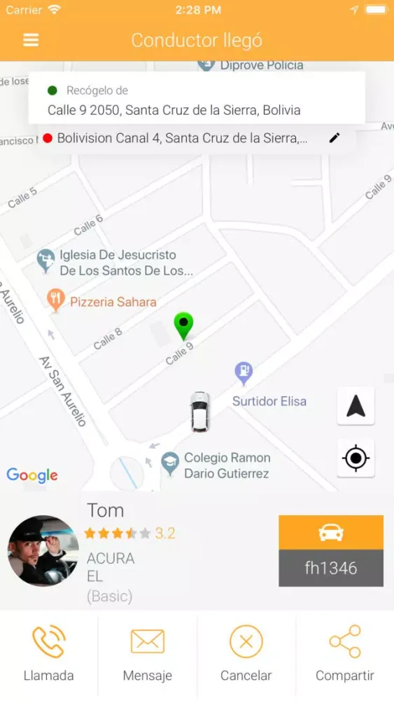 Capturas de tela do Sercan Taxi