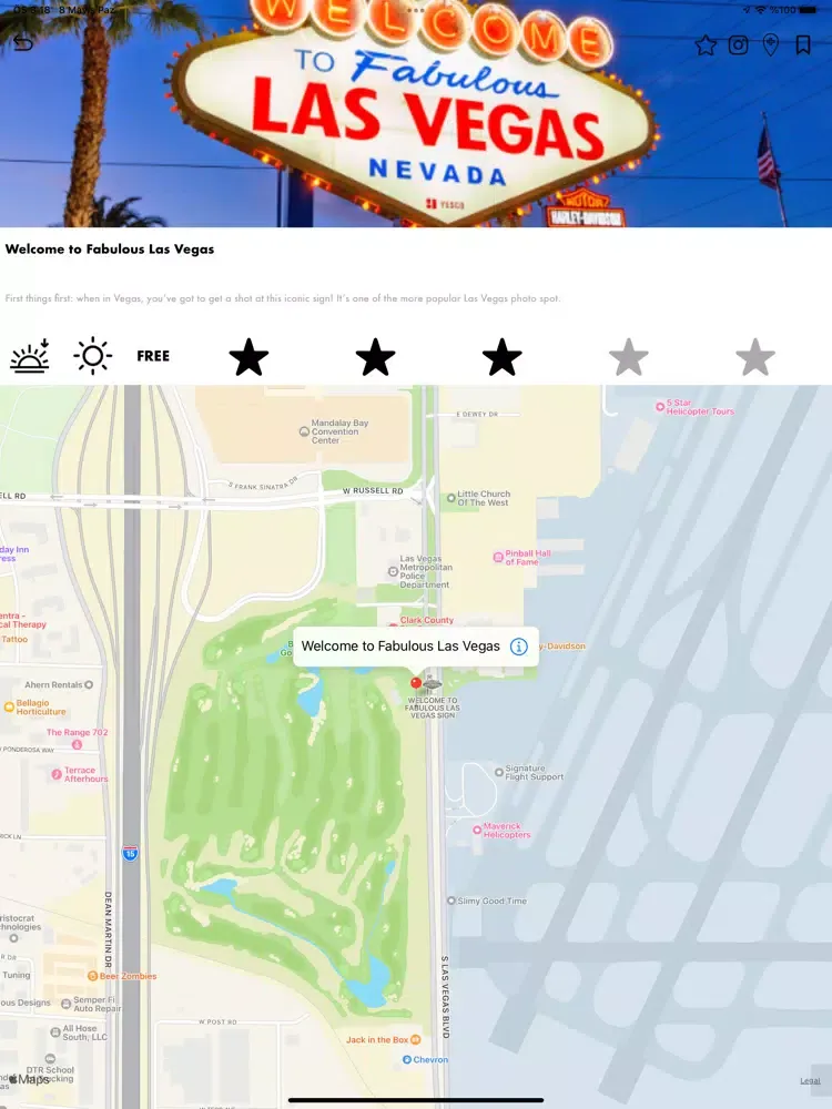 Instaroute iPad  Screenshots