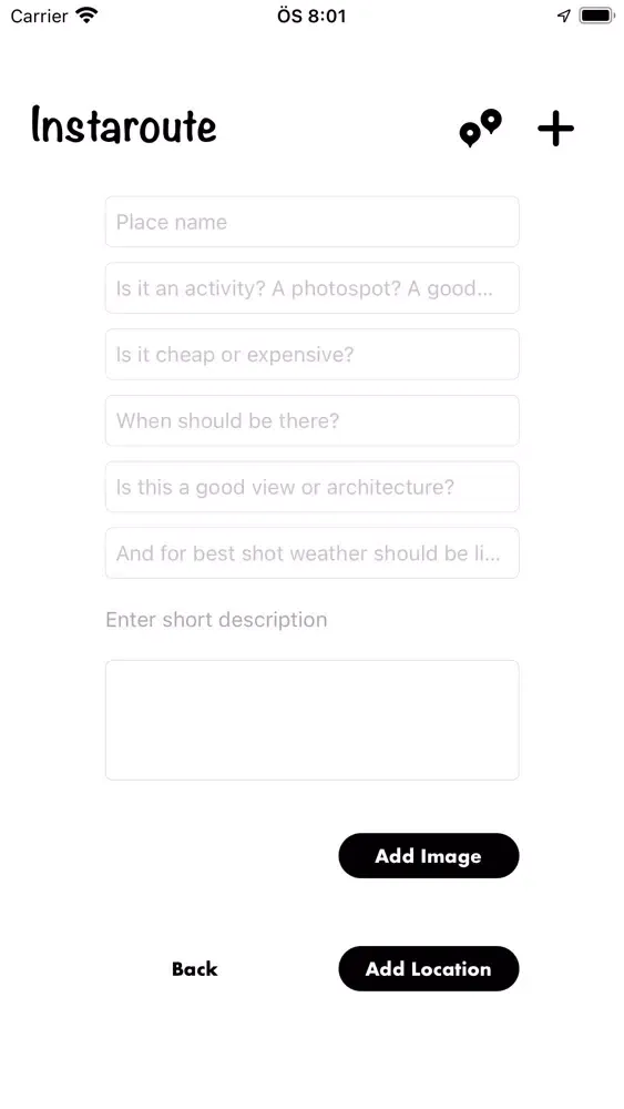 Instaroute Screenshots