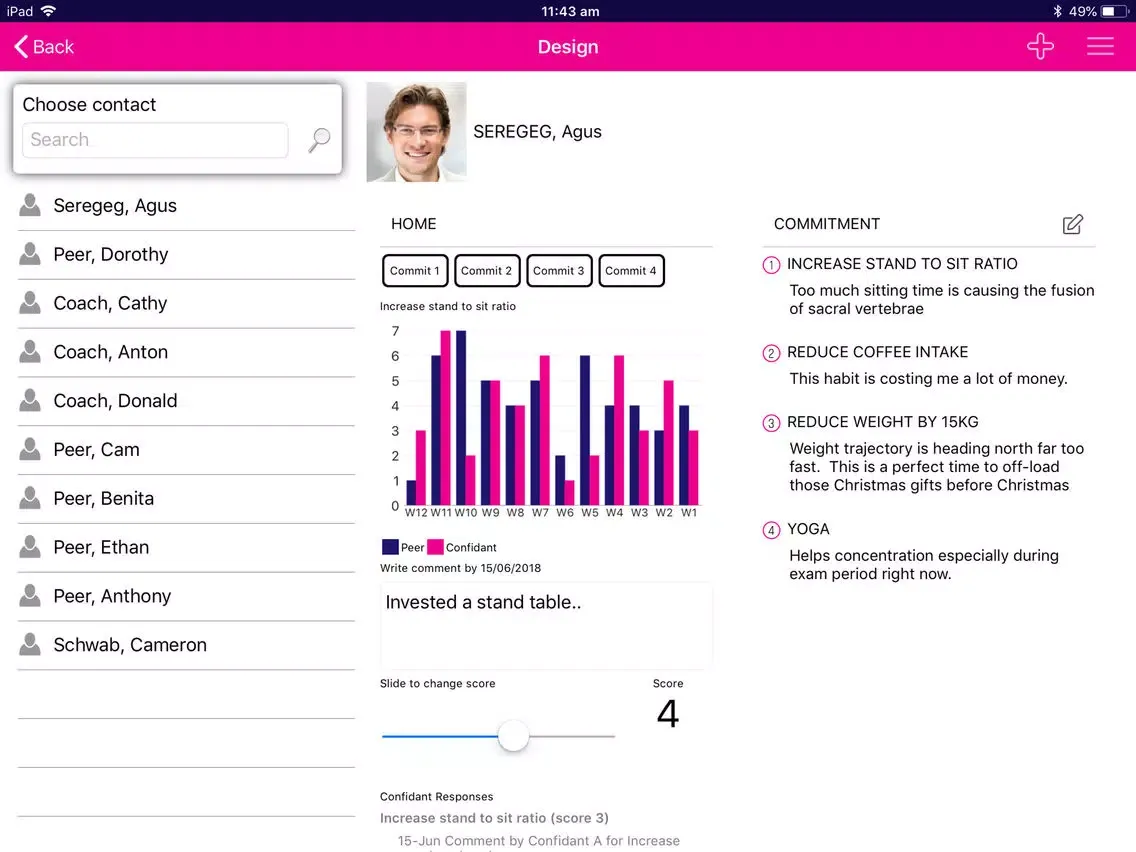 Capturas de tela do Design CEO iPad 