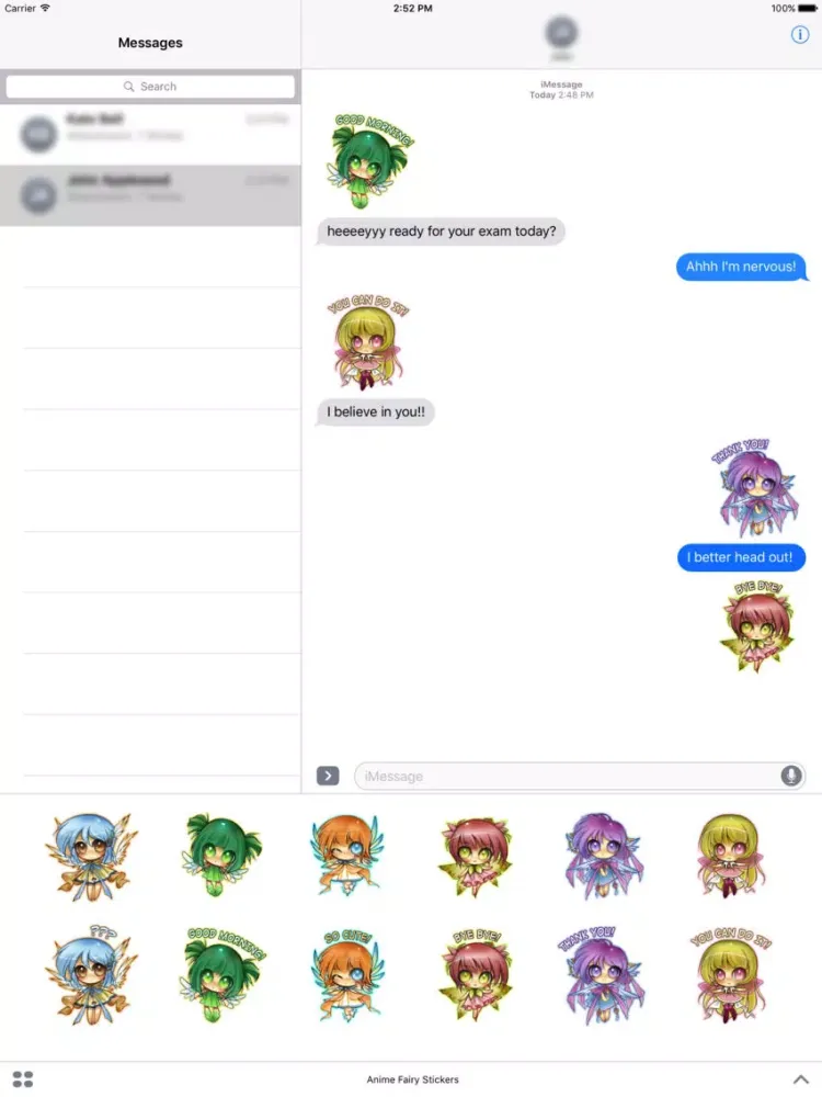 Captures d'écran de Anime Fairy Stickers iPad 