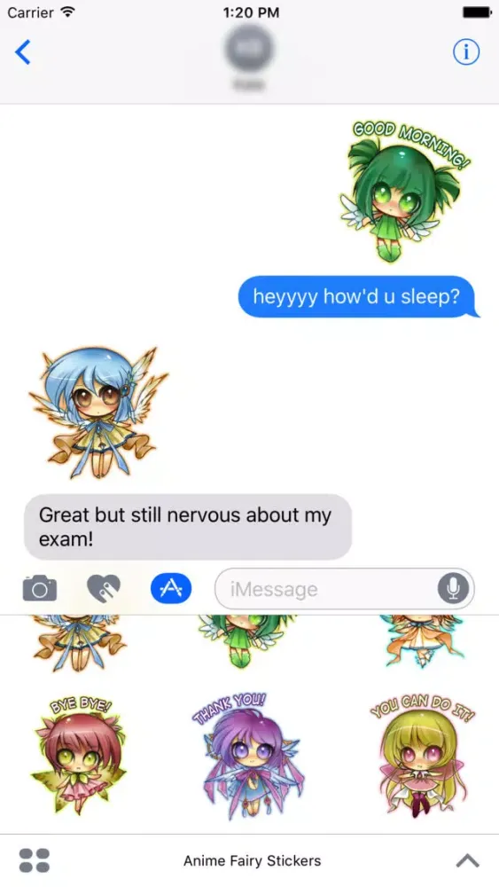 Captures d'écran de Anime Fairy Stickers