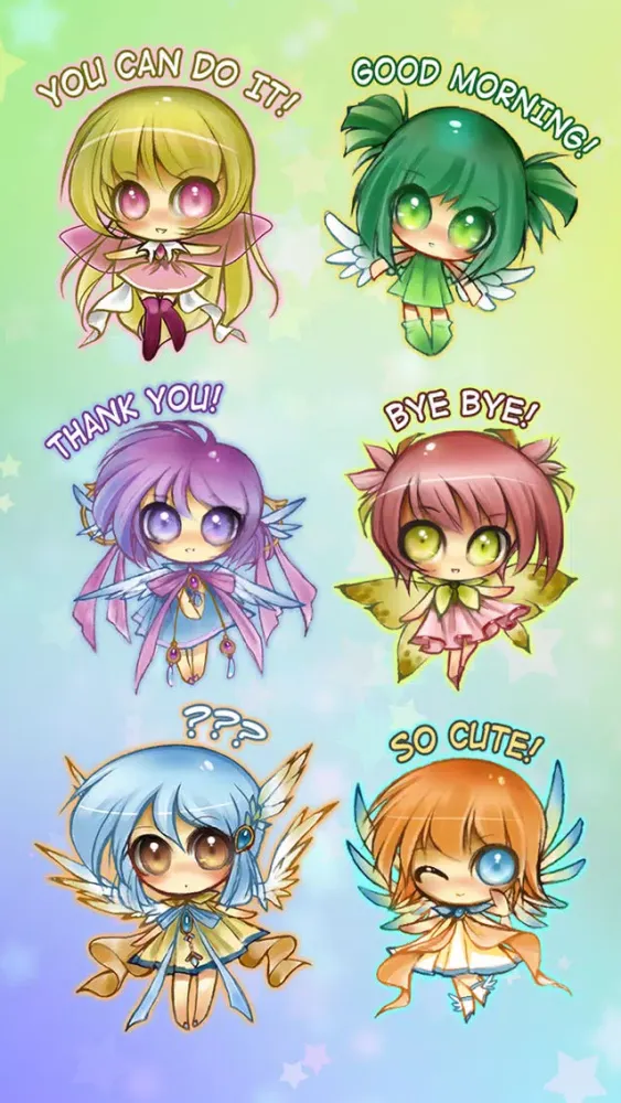 Captures d'écran de Anime Fairy Stickers