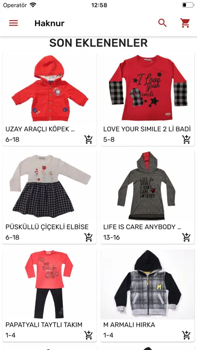 Capturas de pantalla de Haknur - Baby Kids Wear
