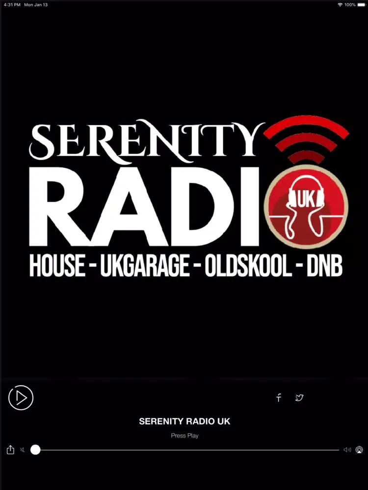 SERENITY RADIO UK iPad 應用截圖