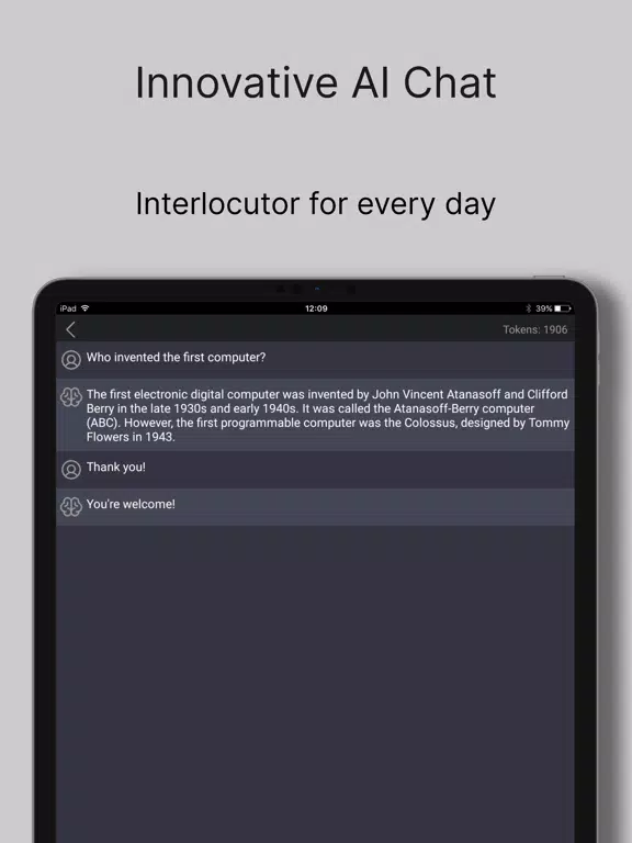 Chat AI: Chatbot Turbo iPad 应用截图