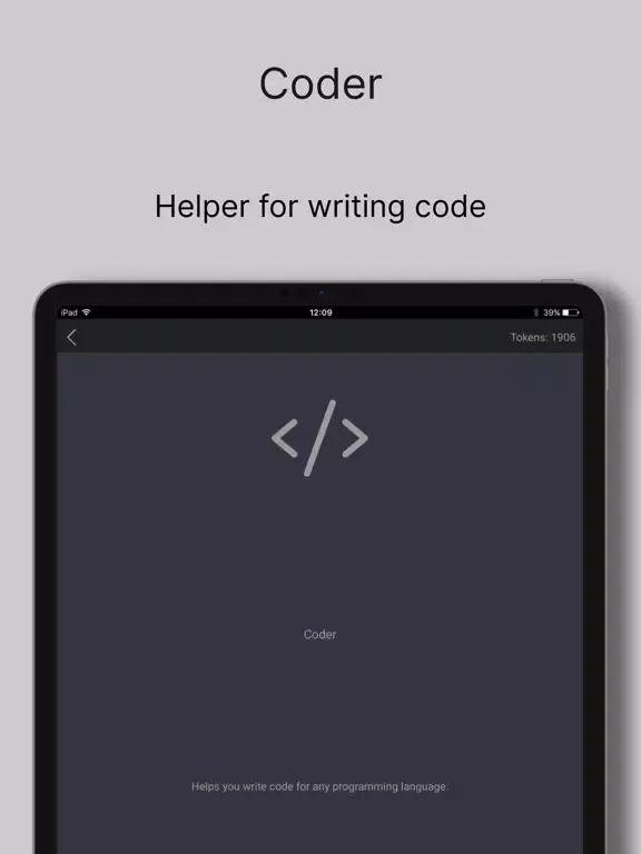 Tangkapan layar Chat AI: Chatbot Turbo iPad 