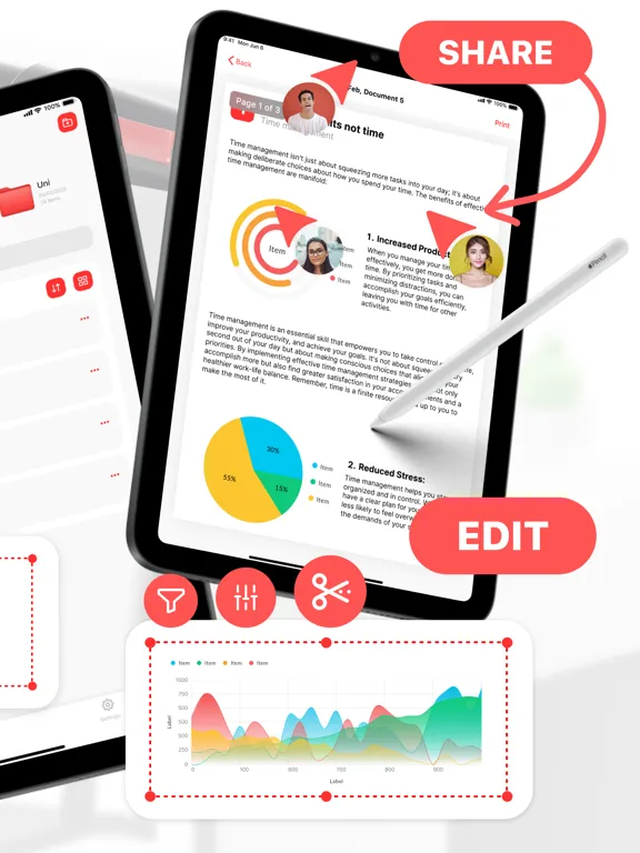 PDF Scanner: Sign & Edit Docs iPad  Screenshots