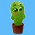 Cactus stickers - Funny emoji