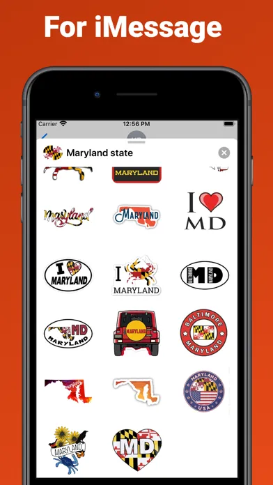 Maryland state - USA emoji Screenshots