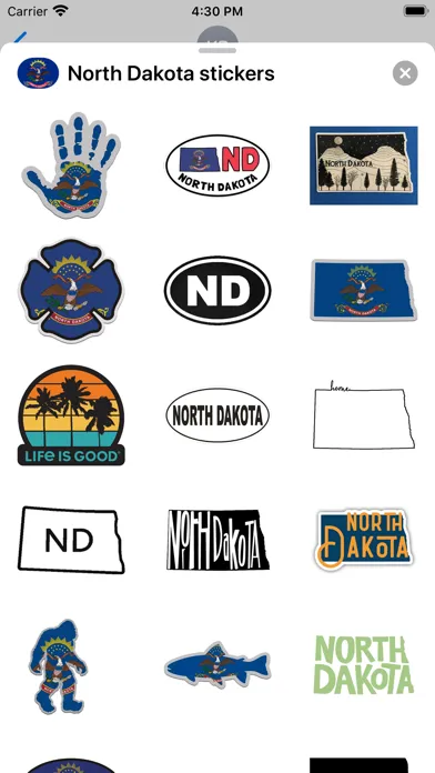 North Dakota - USA stickers স্ক্রিনশট