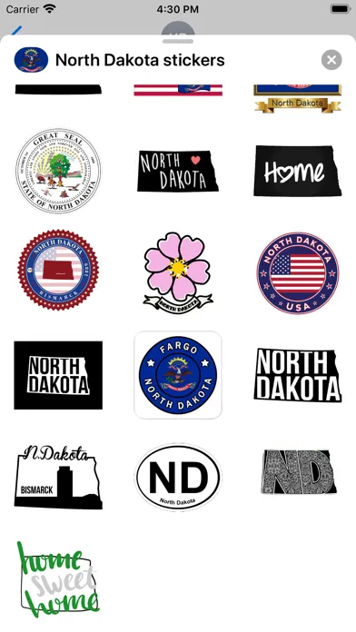 North Dakota - USA stickers স্ক্রিনশট