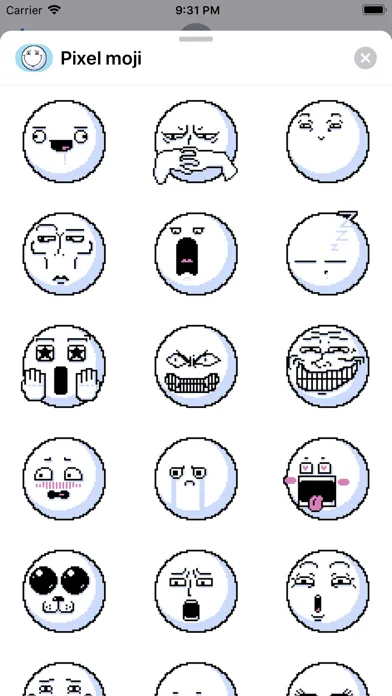 Pixel emoji - smiley stickers应用截图