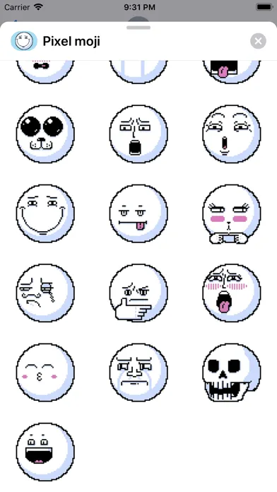 Pixel emoji - smiley stickers应用截图