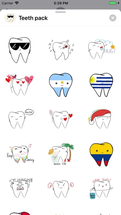 Teeth Emojis & Smiley stickers Screenshots