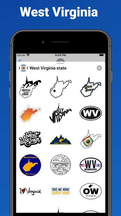West Virginia - USA stickers Screenshots