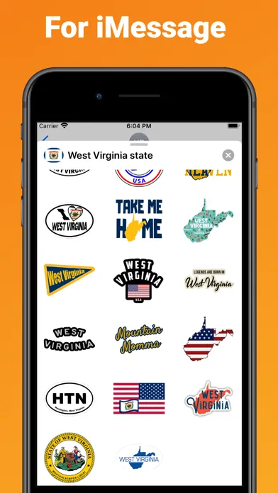 West Virginia - USA stickers Screenshots