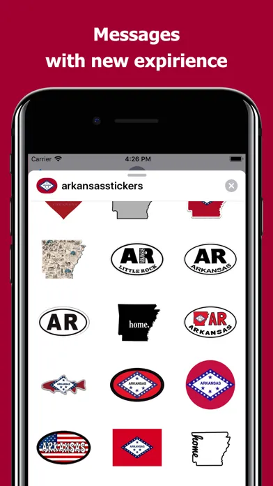 Arkansas emoji - USA stickers應用截圖