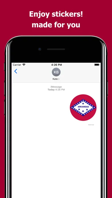 Arkansas emoji - USA stickers應用截圖