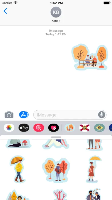 Autumn emoji & Fall Stickers Screenshots