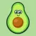 Cute avocado stickers & emoji