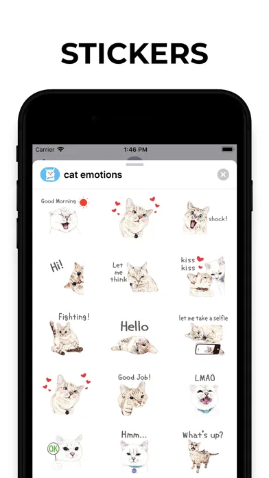 Cat - Emoji smiley & Stickers Screenshots