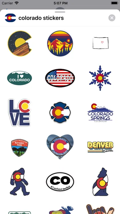 Colorado emoji - USA stickers应用截图