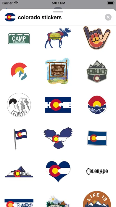 Colorado emoji - USA stickers应用截图