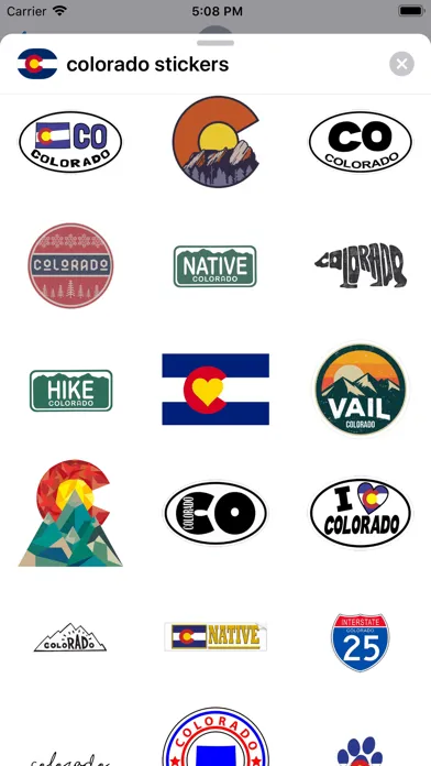 Colorado emoji - USA stickers应用截图