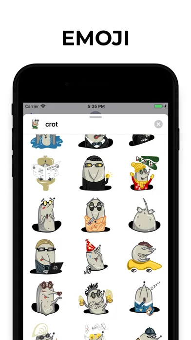 Zrzuty ekranu Mole Emoji & Stickers