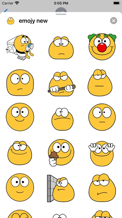 Скриншоты Cute emoji - Stickers for text