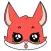 Fox emoji stickers pack