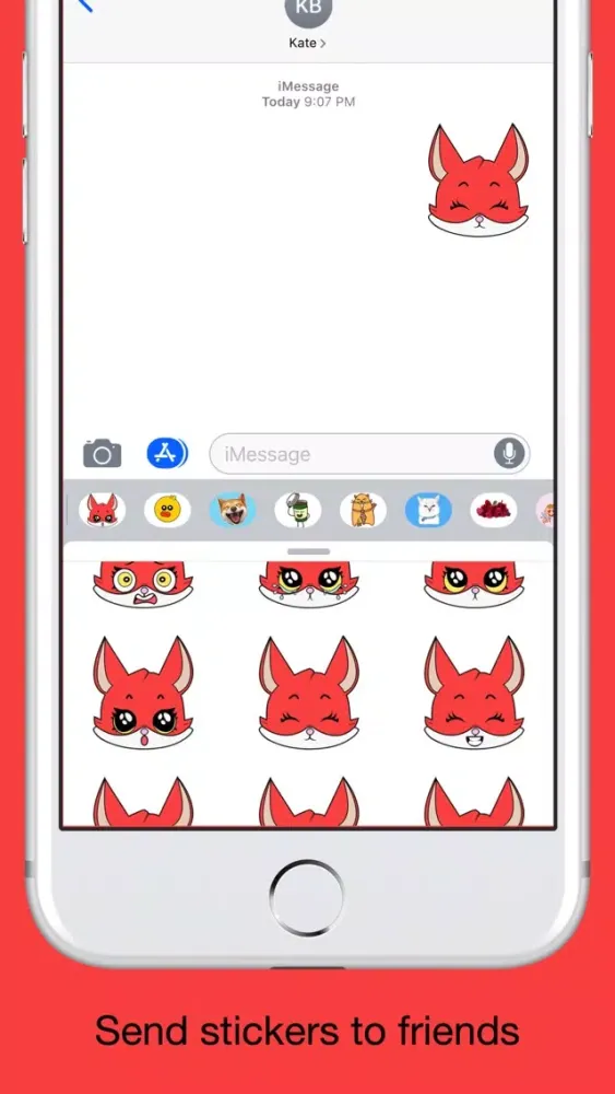 Fox emoji stickers pack应用截图