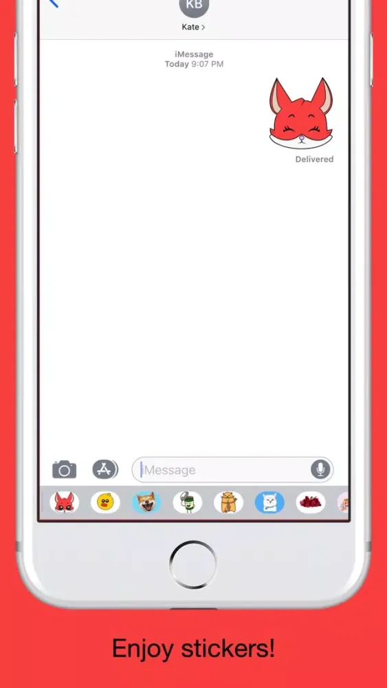 Fox emoji stickers pack应用截图