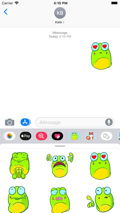 Crazy frog stickers & emoji Ekran Görüntüleri