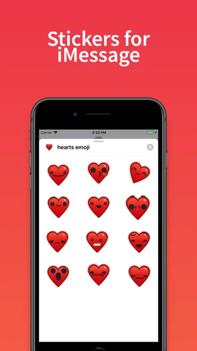 Скриншоты Heart stickers & text emoji