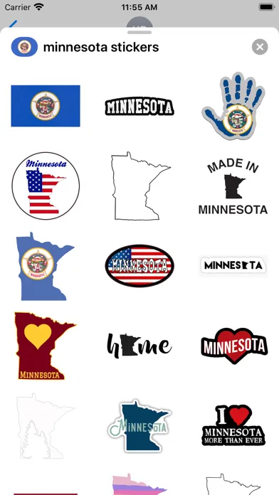 تصاویر Minnesota emoji - USA stickers