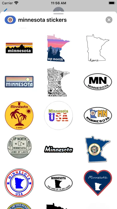 تصاویر Minnesota emoji - USA stickers