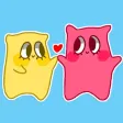 Cute pillow stickers & emoji