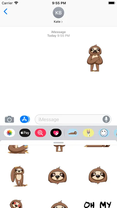 Sloth emojis & funny stickers Screenshots
