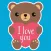 Valentines Day : love stickers