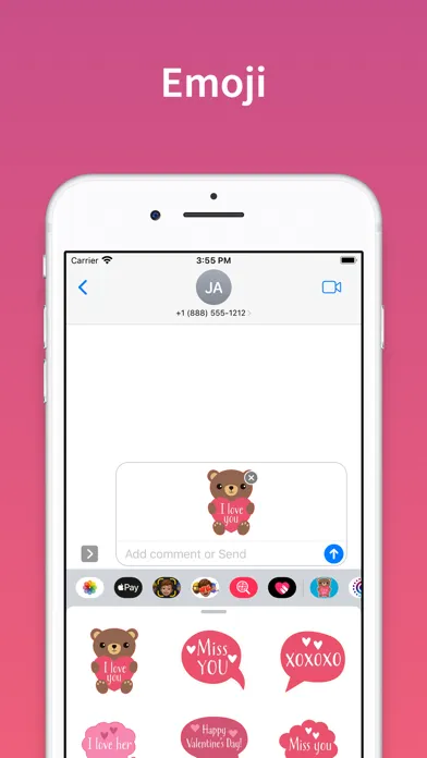 Valentines Day : love stickers Ekran Görüntüleri