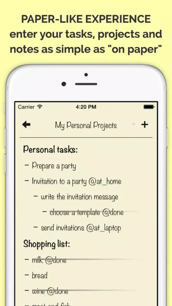ภาพหน้าจอของ TaskOnPaper - Manage Your Personal & Professional Tasks with Ease