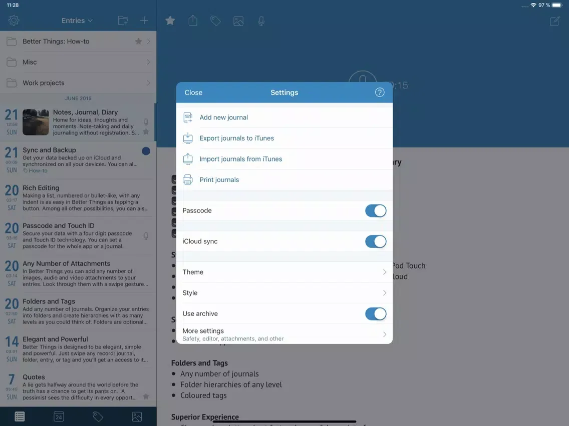 تصاویر Better Things Plus - Notes iPad 