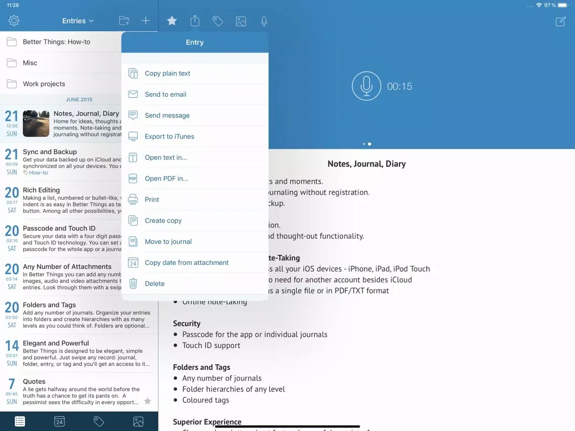 تصاویر Better Things Plus - Notes iPad 