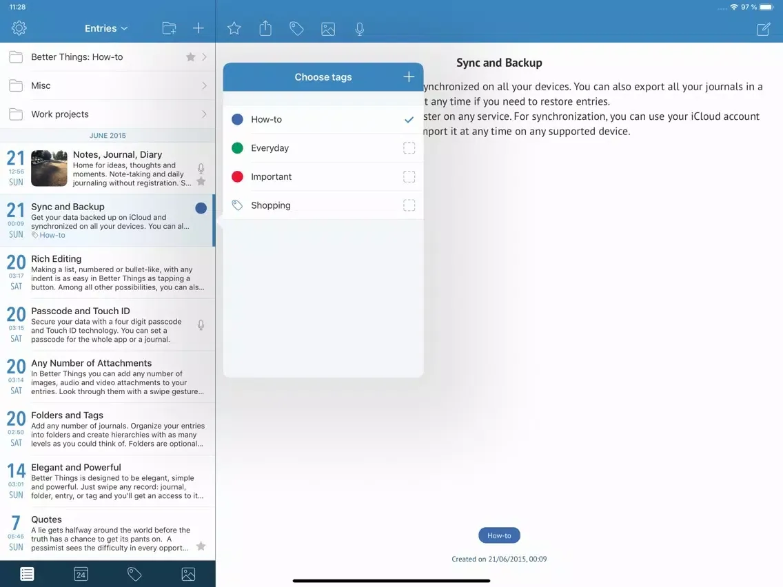تصاویر Better Things Plus - Notes iPad 